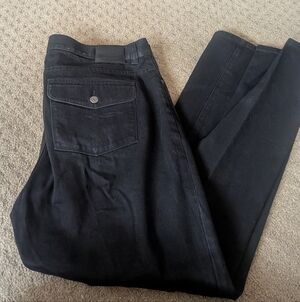 Lauren Ralph Lauren WOMENS 16 Black Straight Leg Jeans EXC SHAPE FLATTERING $118